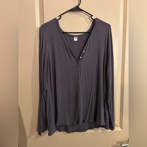 old navy Henley style long sleeve shirt